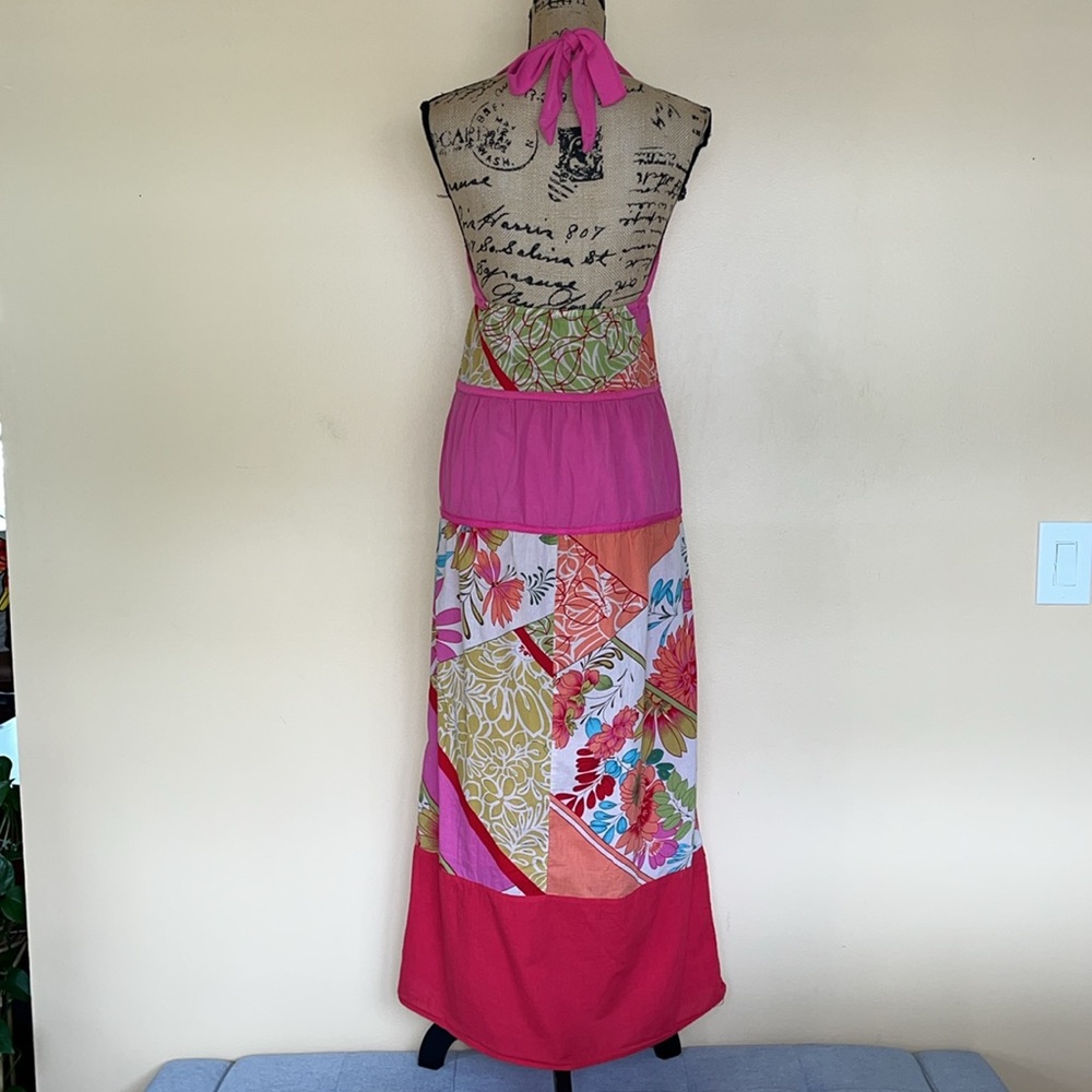 Luna Chix Pink Halter Neck Maxi Dress - Picture 7 of 10